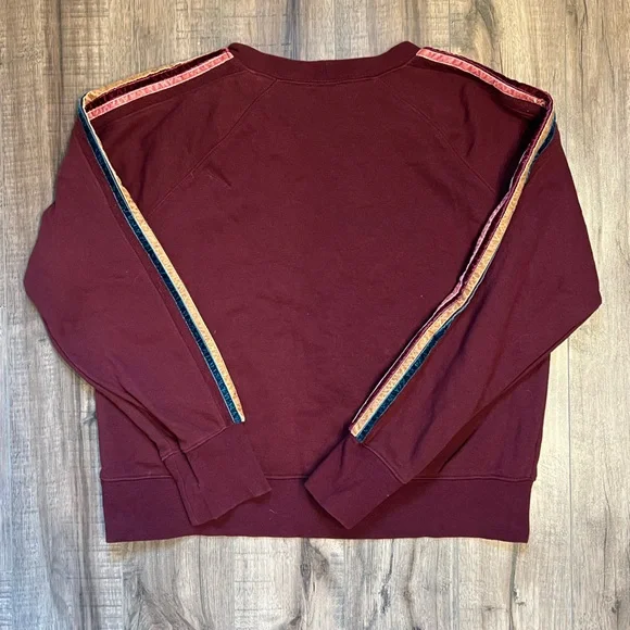 Evereve Velvet Stripe Pullover Sweatshirt - Picture 3 of 5